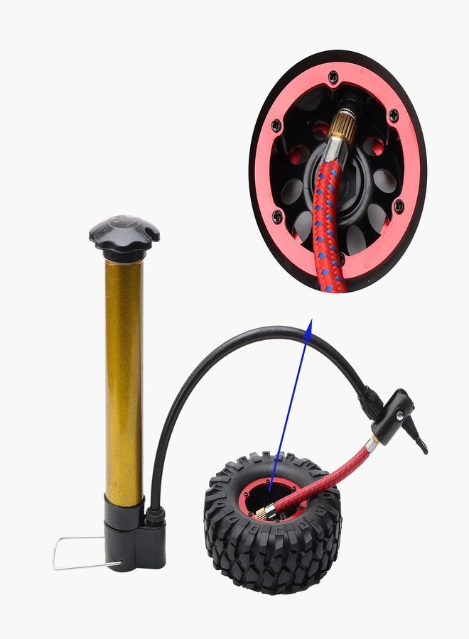 Rchobbytop 4PCS RC Tires 1.9 Crawler Tires Inflatable Plastic Beadlock Wheels and Tires for 1/10 RC Rock Crawler TRX4 SCX10 CC01 RC4WD D90 (OD 108mm) - Image 5
